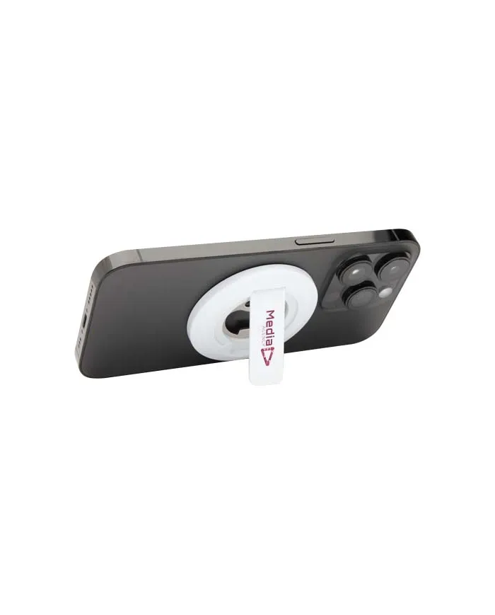 Supporto per telefono magnetico in plastica riciclata con apribottiglie Ain - cod. P124461