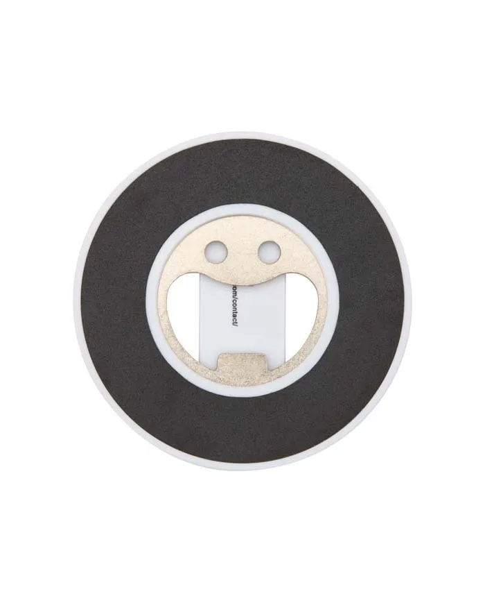 Supporto per telefono magnetico in plastica riciclata con apribottiglie Ain - cod. P124461