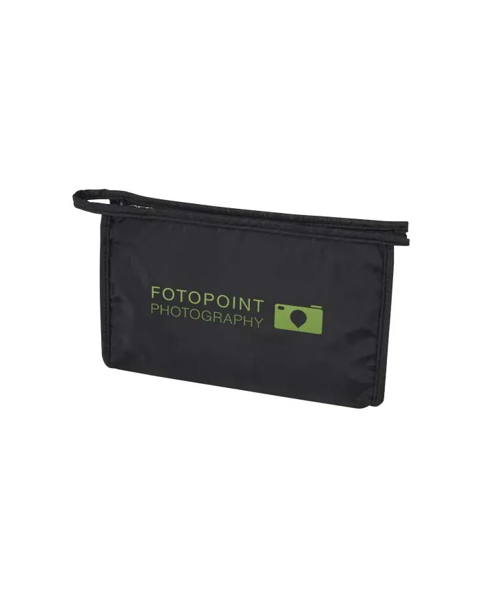 Pochette per articoli da toilette in PET riciclato certificato GRS Muse - cod. P120772