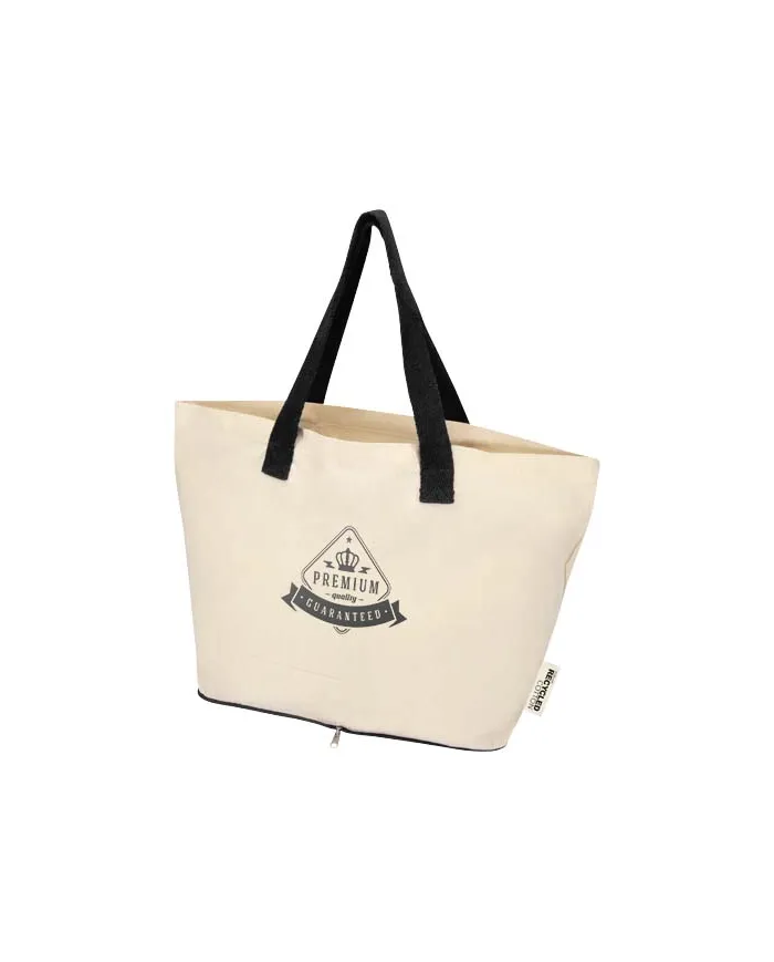 Tote bag pieghevole in cotone riciclato da 12L - cod. P120788
