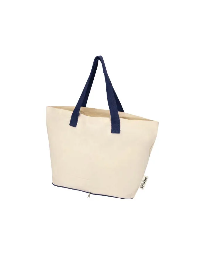 Tote bag pieghevole in cotone riciclato da 12L - cod. P120788