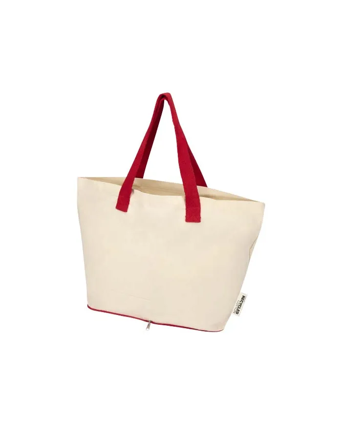 Tote bag pieghevole in cotone riciclato da 12L - cod. P120788