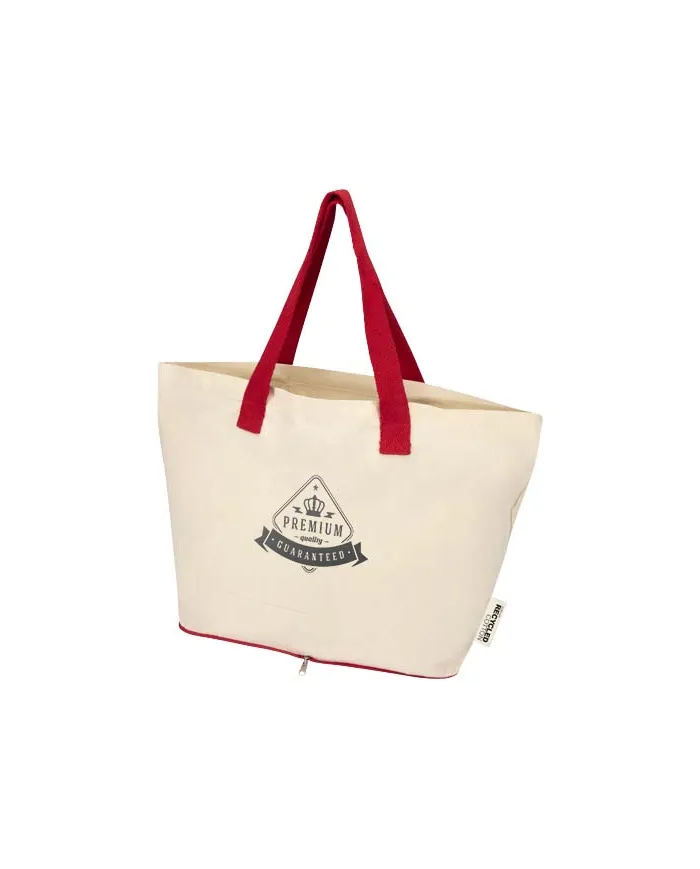 Tote bag pieghevole in cotone riciclato da 12L - cod. P120788