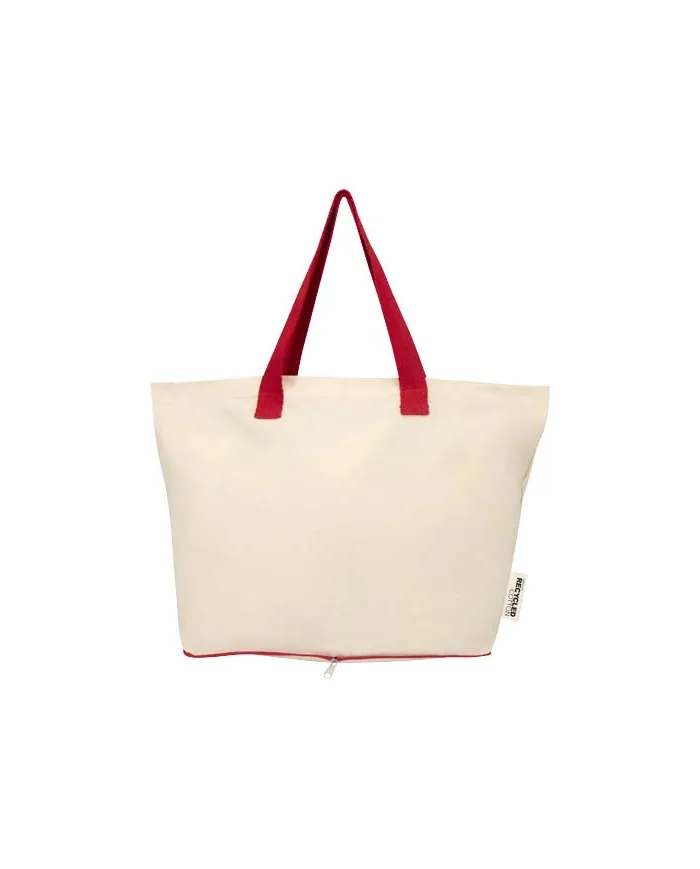 Tote bag pieghevole in cotone riciclato da 12L - cod. P120788