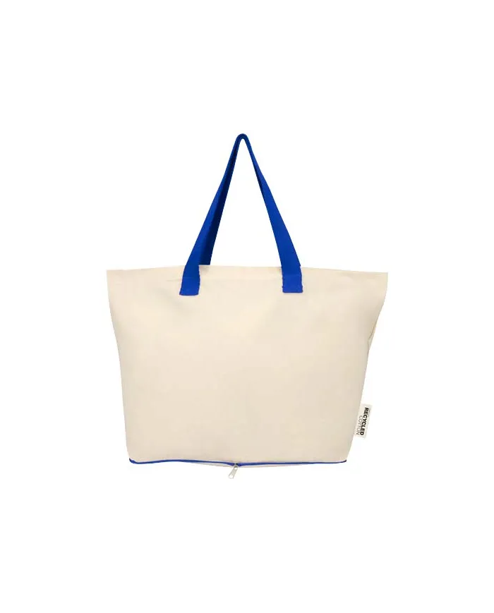 Tote bag pieghevole in cotone riciclato da 12L - cod. P120788