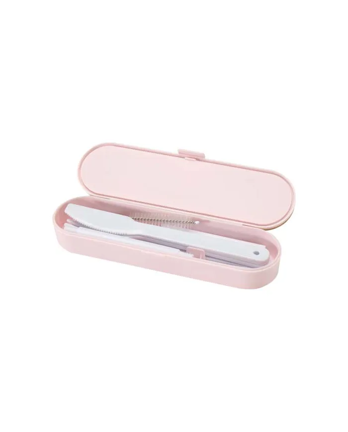 Set di posate con coperchio in bambù Runa - cod. P126365