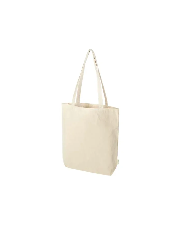 Tote bag da 11 litri con base ampia in tessuto biologico - cod. P120782