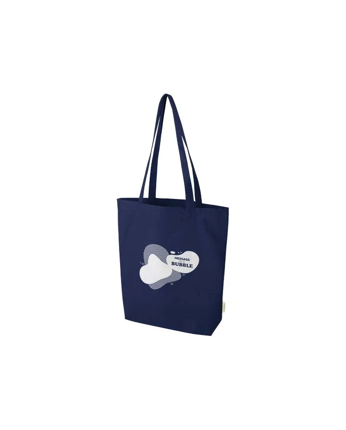 Tote bag da 11 litri con base ampia in tessuto biologico - cod. P120782