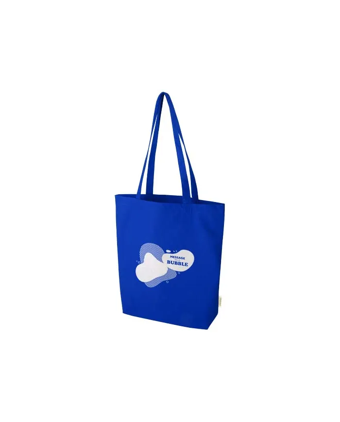 Tote bag da 11 litri con base ampia in tessuto biologico - cod. P120782