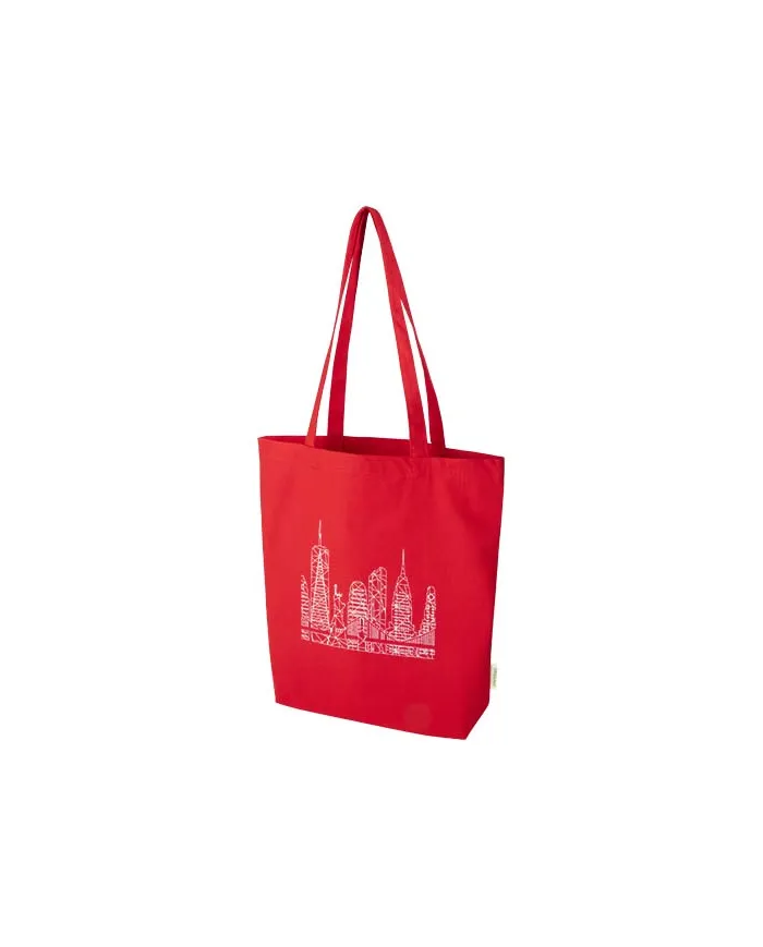 Tote bag da 11 litri con base ampia in tessuto biologico - cod. P120782