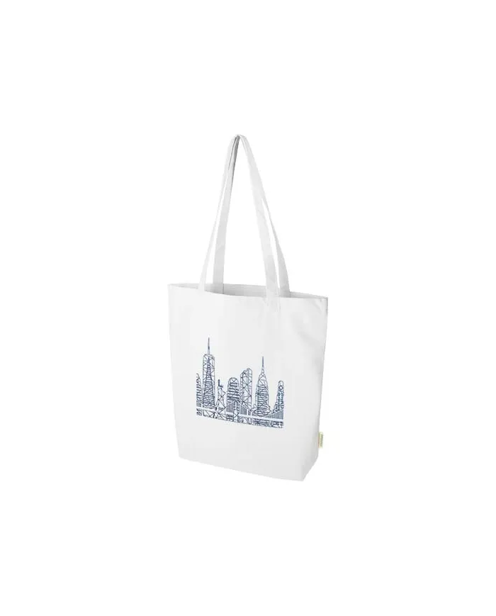 Tote bag da 11 litri con base ampia in tessuto biologico - cod. P120782