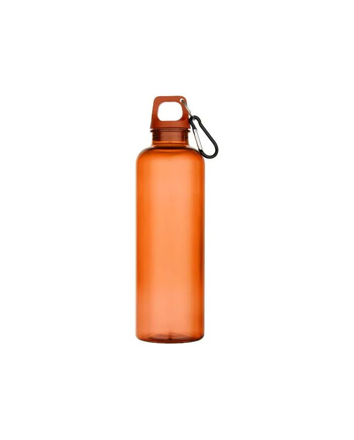 Borraccia in plastica riciclata da 750 ml con moschettone - cod. P100877