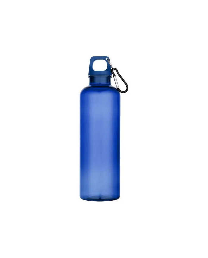 Borraccia in plastica riciclata da 750 ml con moschettone - cod. P100877