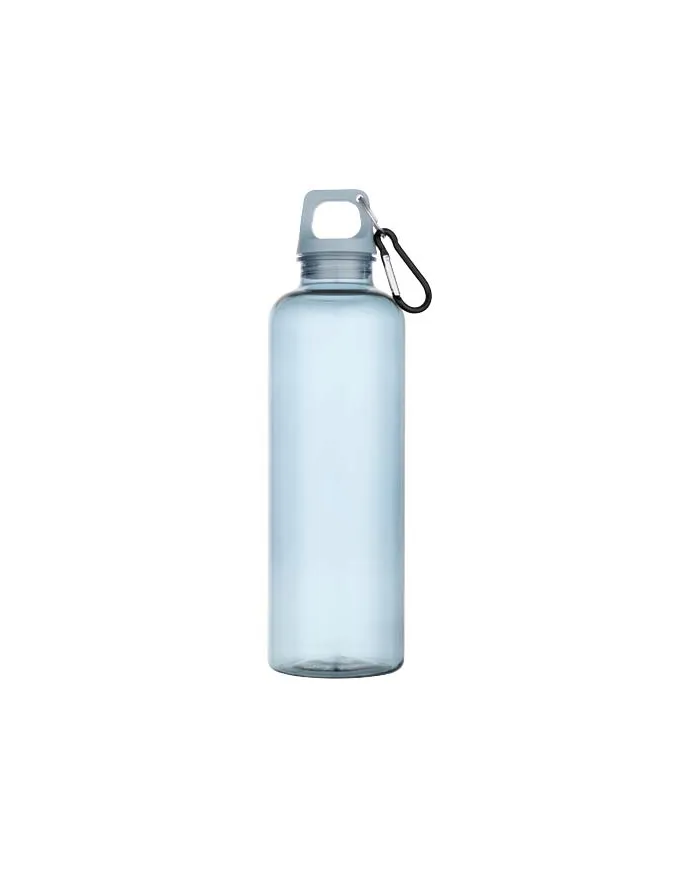 Borraccia in plastica riciclata da 750 ml con moschettone - cod. P100877
