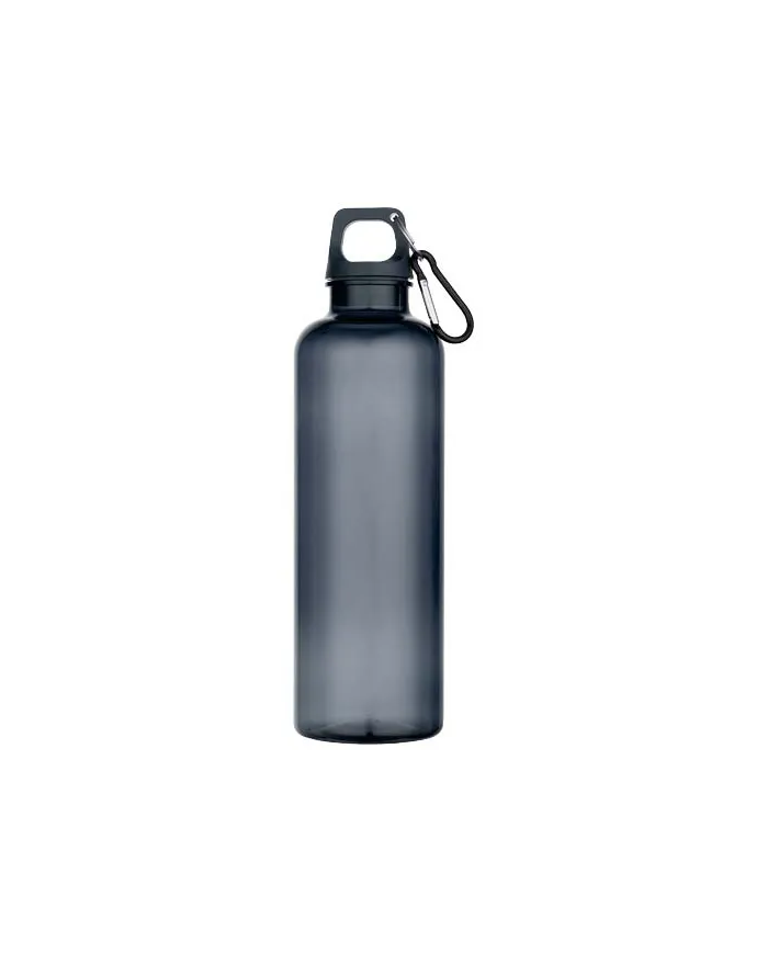 Borraccia in plastica riciclata da 750 ml con moschettone - cod. P100877