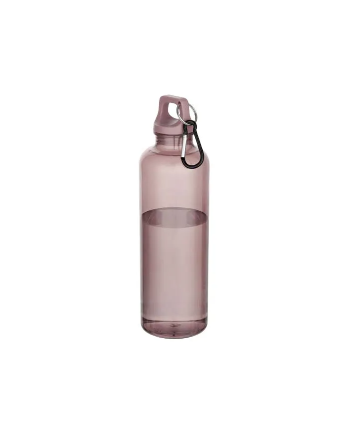 Borraccia in plastica riciclata da 750 ml con moschettone - cod. P100877