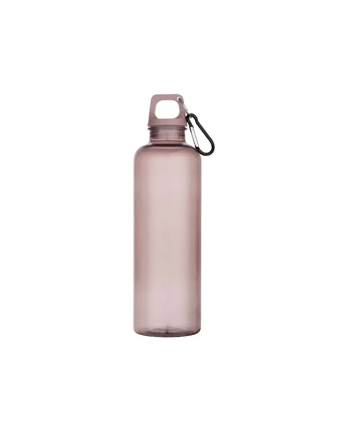 Borraccia in plastica riciclata da 750 ml con moschettone - cod. P100877
