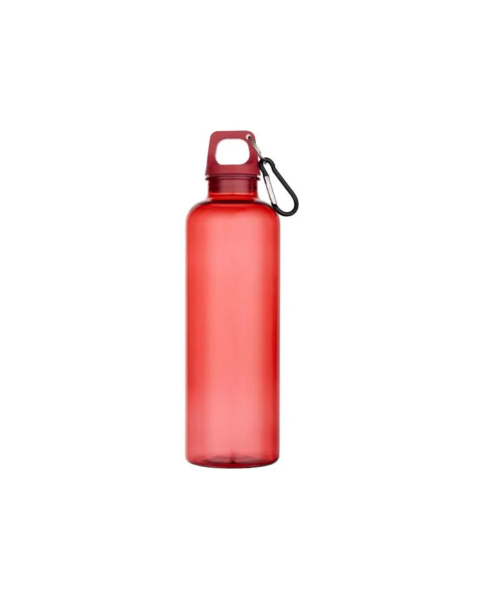Borraccia in plastica riciclata da 750 ml con moschettone - cod. P100877