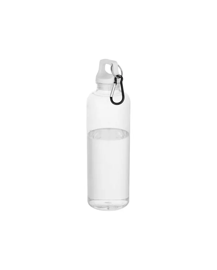 Borraccia in plastica riciclata da 750 ml con moschettone - cod. P100877