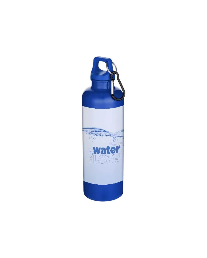 Borraccia con moschettone in plastica riciclata da 750 ml - cod. P100878