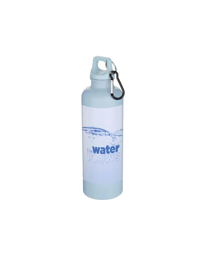 Borraccia con moschettone in plastica riciclata da 750 ml - cod. P100878