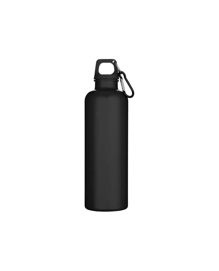 Borraccia con moschettone in plastica riciclata da 750 ml - cod. P100878