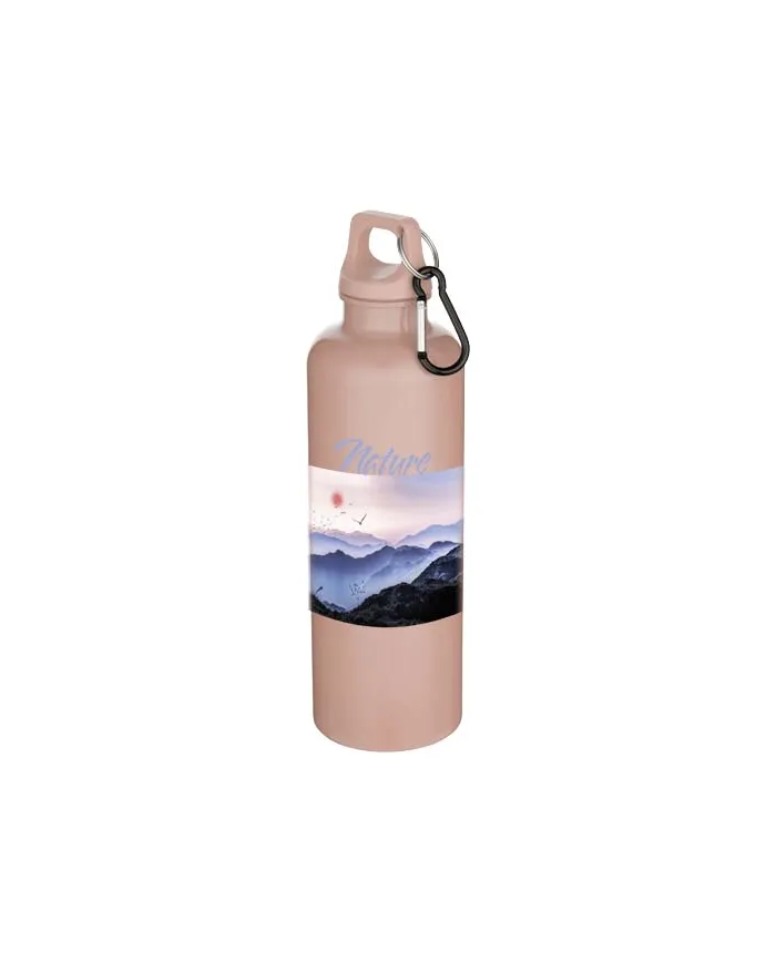 Borraccia con moschettone in plastica riciclata da 750 ml - cod. P100878