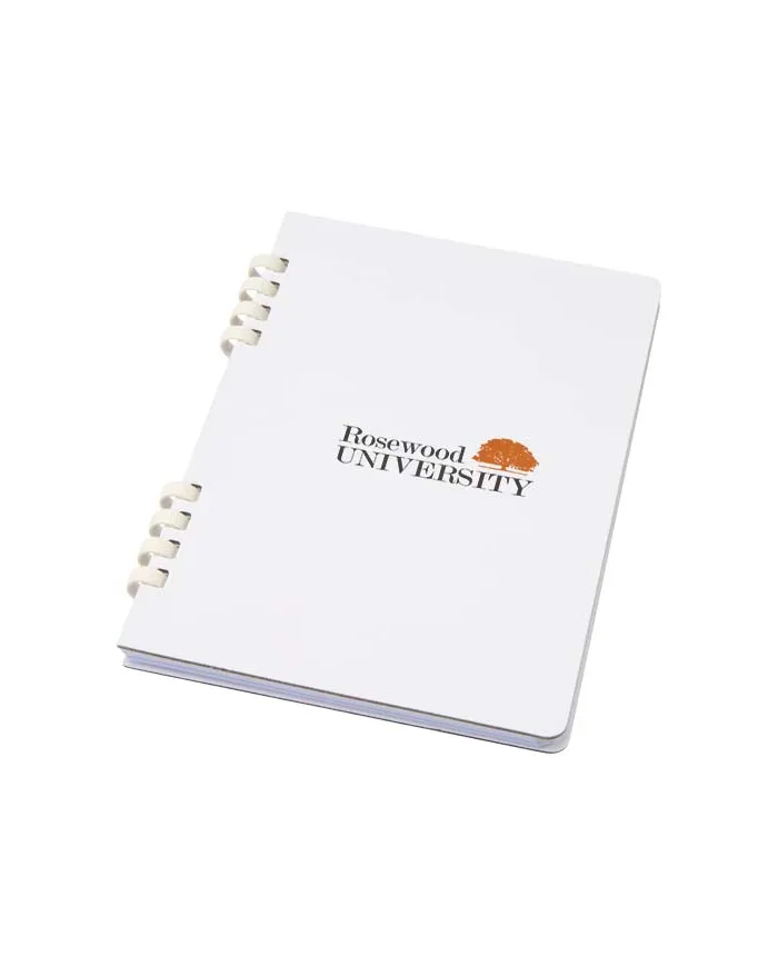 Block notes aziendale formato A5 con copertina rigida in materiale - cod. P107046