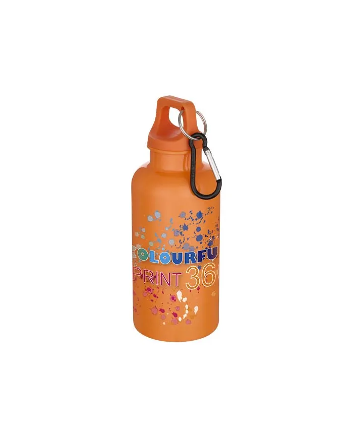 Borraccia con moschettone in plastica da 400 ml - cod. P100863