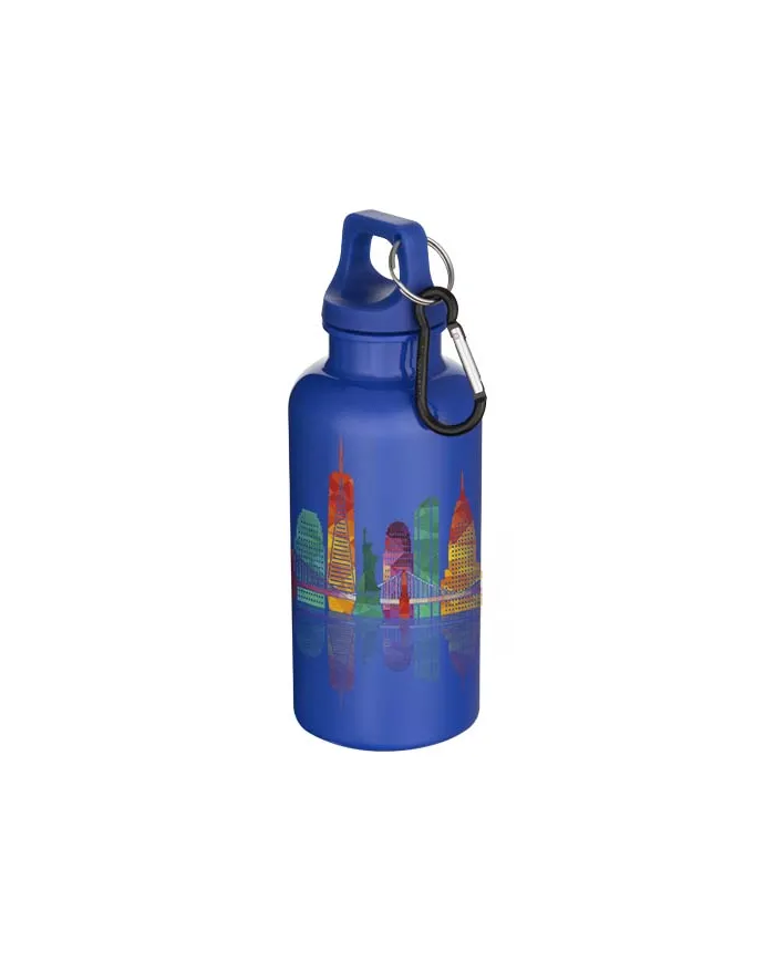 Borraccia con moschettone in plastica da 400 ml - cod. P100863