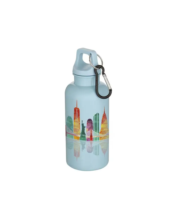 Borraccia con moschettone in plastica da 400 ml - cod. P100863