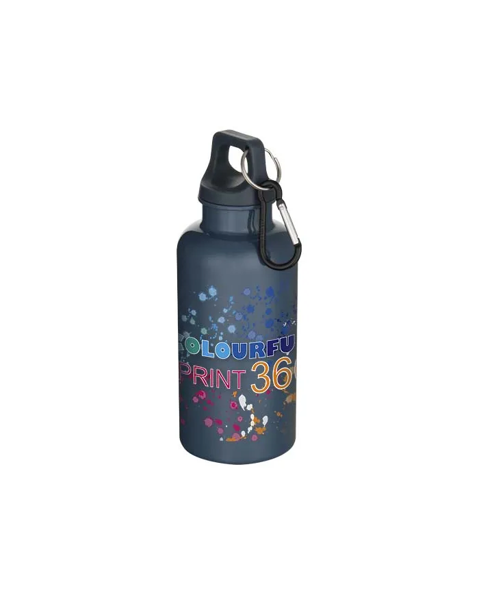 Borraccia con moschettone in plastica da 400 ml - cod. P100863