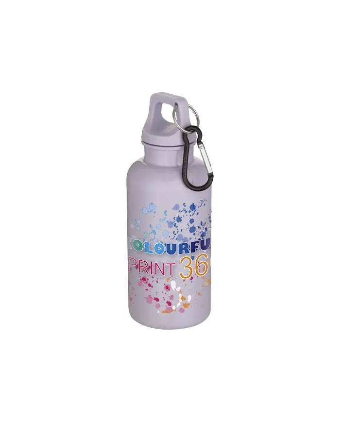 Borraccia con moschettone in plastica da 400 ml - cod. P100863