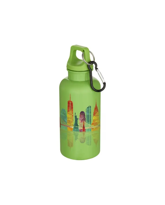 Borraccia con moschettone in plastica da 400 ml - cod. P100863