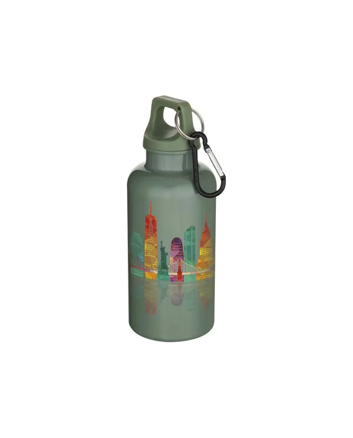 Borraccia con moschettone in plastica da 400 ml - cod. P100863