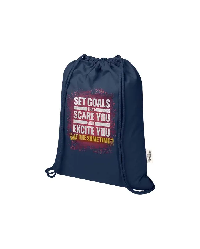 Zainetto con cordoncino in materiale riciclato - 5L - cod. P120791