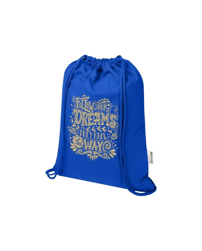 Zainetto con cordoncino in materiale riciclato - 5L - cod. P120791