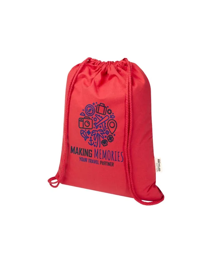 Zainetto con cordoncino in materiale riciclato - 5L - cod. P120791