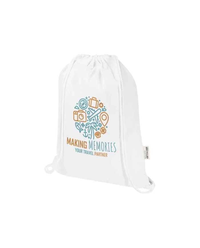 Zainetto con cordoncino in materiale riciclato - 5L - cod. P120791