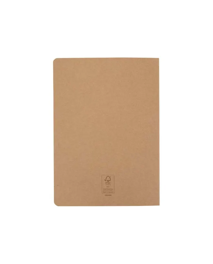 Blocco note formato A5 in carta kraft con pagine punteggiate - cod. P106251