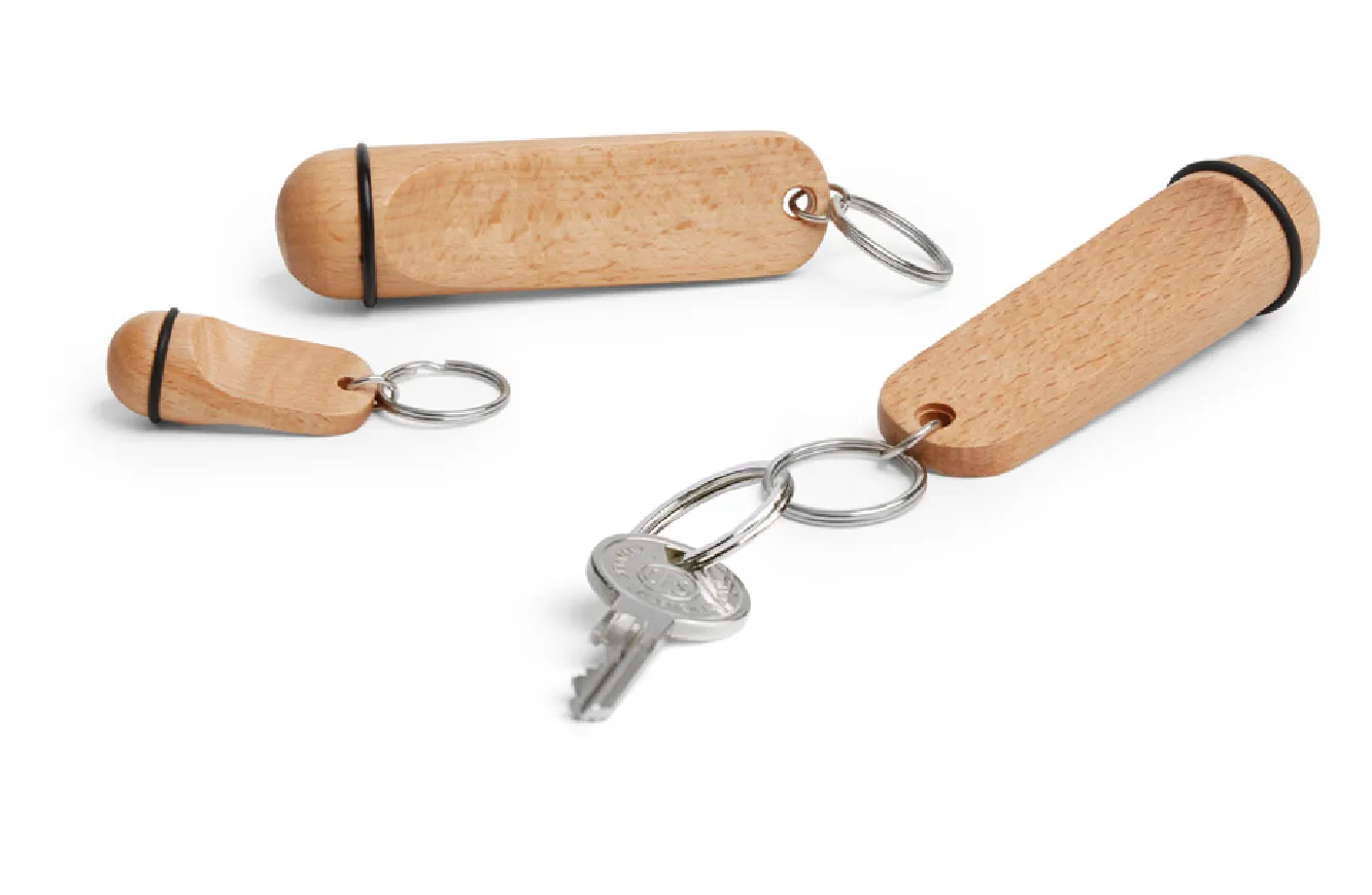 Portachiavi hotel in legno con incisione laser - FA-13137