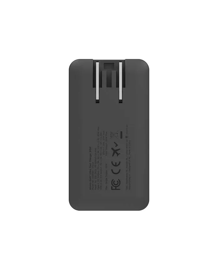 Set caricabatterie rapido da viaggio da 65 W con cavo e custodia Xtorm - cod. P124600