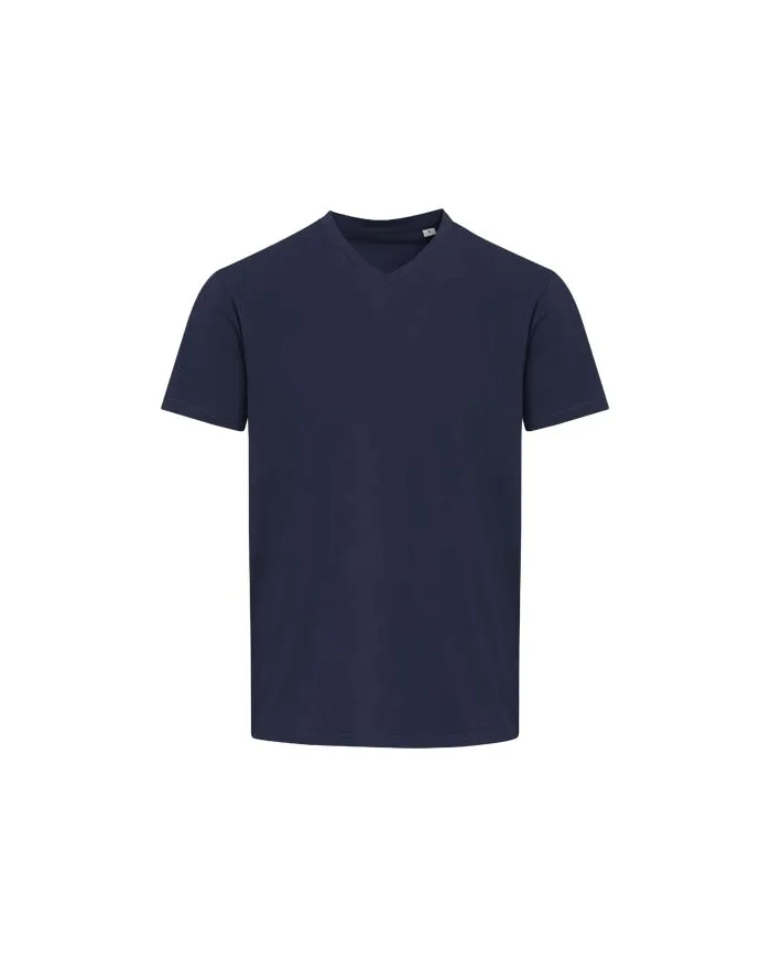 T-shirt a maniche corte unisex con scollo a V in cotone biologico certificato OCS da 200 g/m² Balfour - cod. P39665
