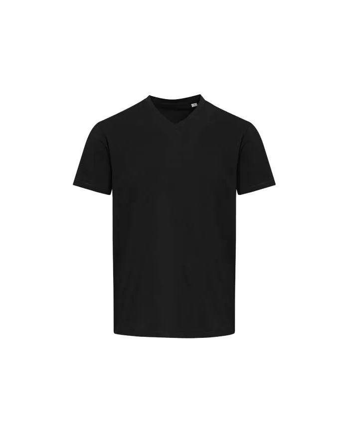 T-shirt a maniche corte unisex con scollo a V in cotone biologico certificato OCS da 200 g/m² Balfour - cod. P39665
