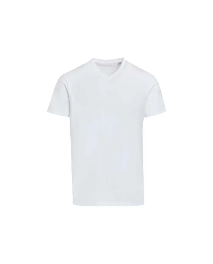 T-shirt a maniche corte unisex con scollo a V in cotone biologico certificato OCS da 200 g/m² Balfour - cod. P39665