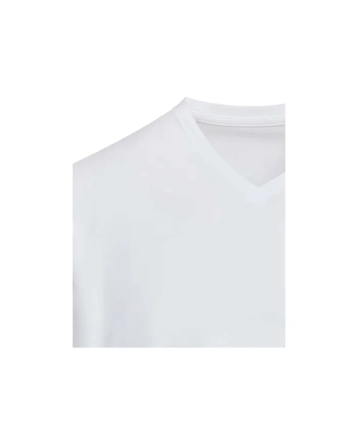 T-shirt a maniche corte unisex con scollo a V in cotone biologico certificato OCS da 200 g/m² Balfour - cod. P39665
