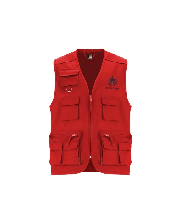Gilet da lavoro con più tasche e scollo a V da 200 g/m² Venera - cod. PR9111