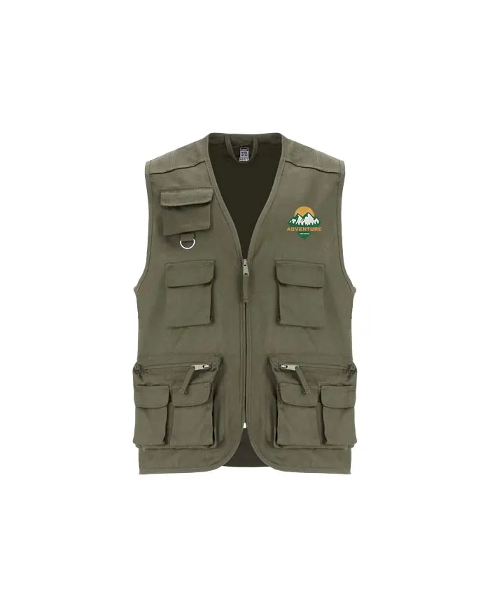 Gilet da lavoro con più tasche e scollo a V da 200 g/m² Venera - cod. PR9111