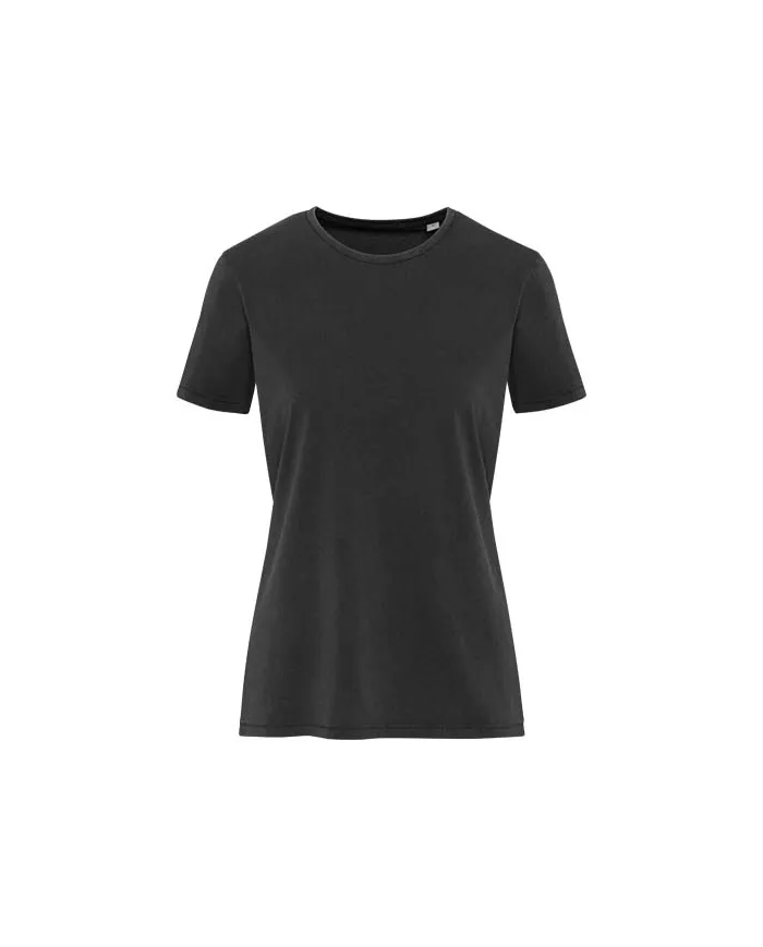 T-shirt a maniche corte da donna in tessuto lavato da 160 g/m²Nanaimo - cod. P39566