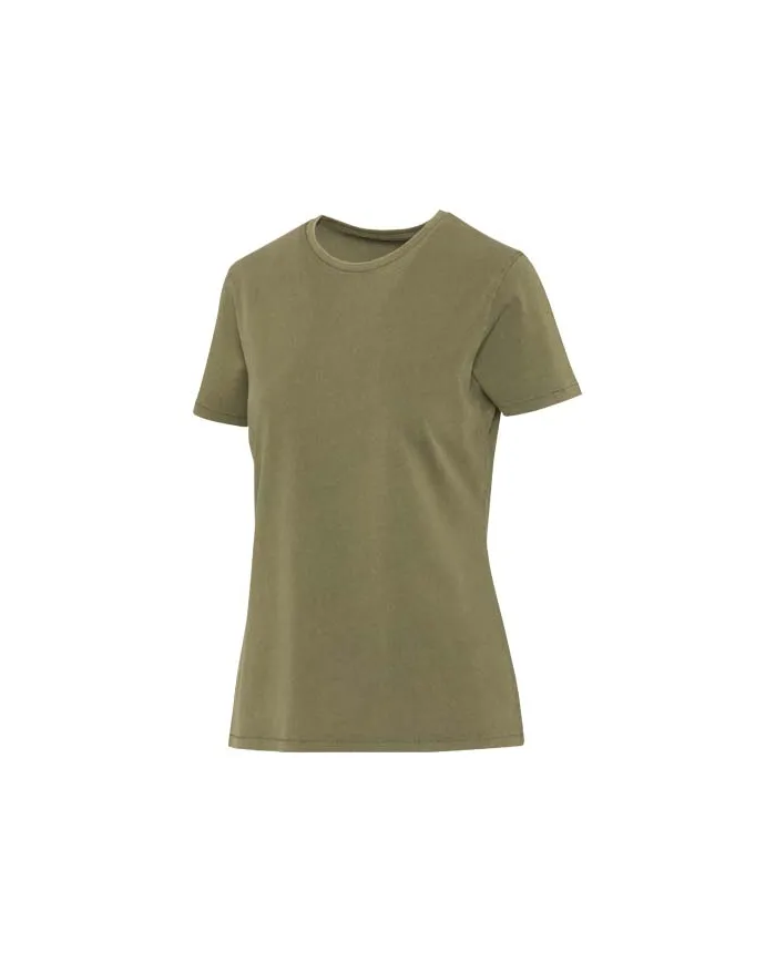 T-shirt a maniche corte da donna in tessuto lavato da 160 g/m²Nanaimo - cod. P39566